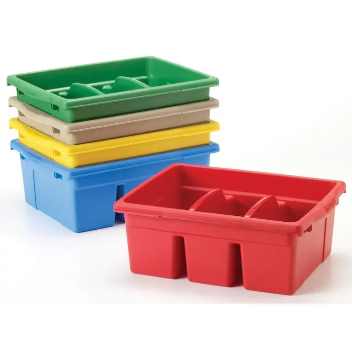 Buy Direct Copernicus Tote Royal Divided Tub, 12-1/2 x 15-3/4 x 6 Inches, Yellow